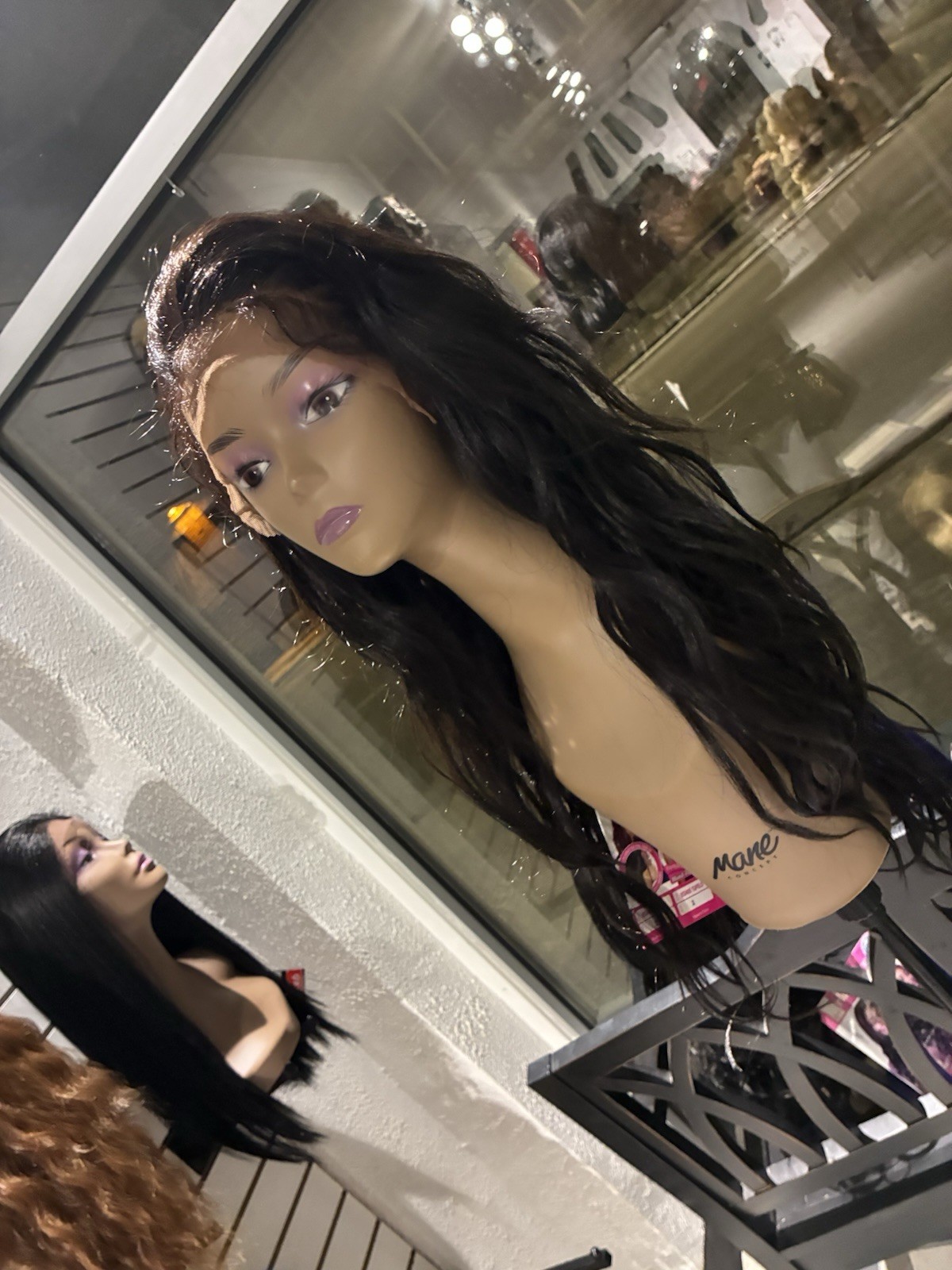 Baby hair Freepart Human Hair Blend Lacefront Wig