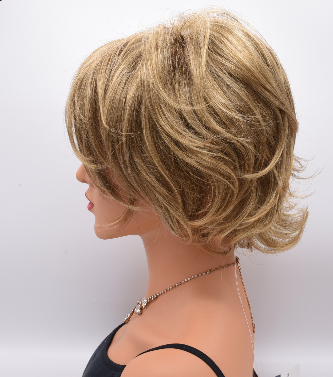 PEYTON Wig, Short Shag Wig, 24H18 Color, *CLEARANCE!* Mono Top + Lace Front