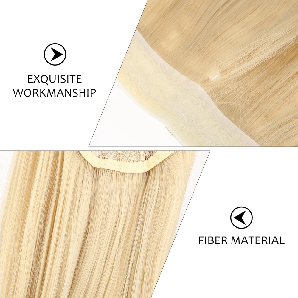 High Temperature Fiber Long Straight Ponytail Hair Extensions