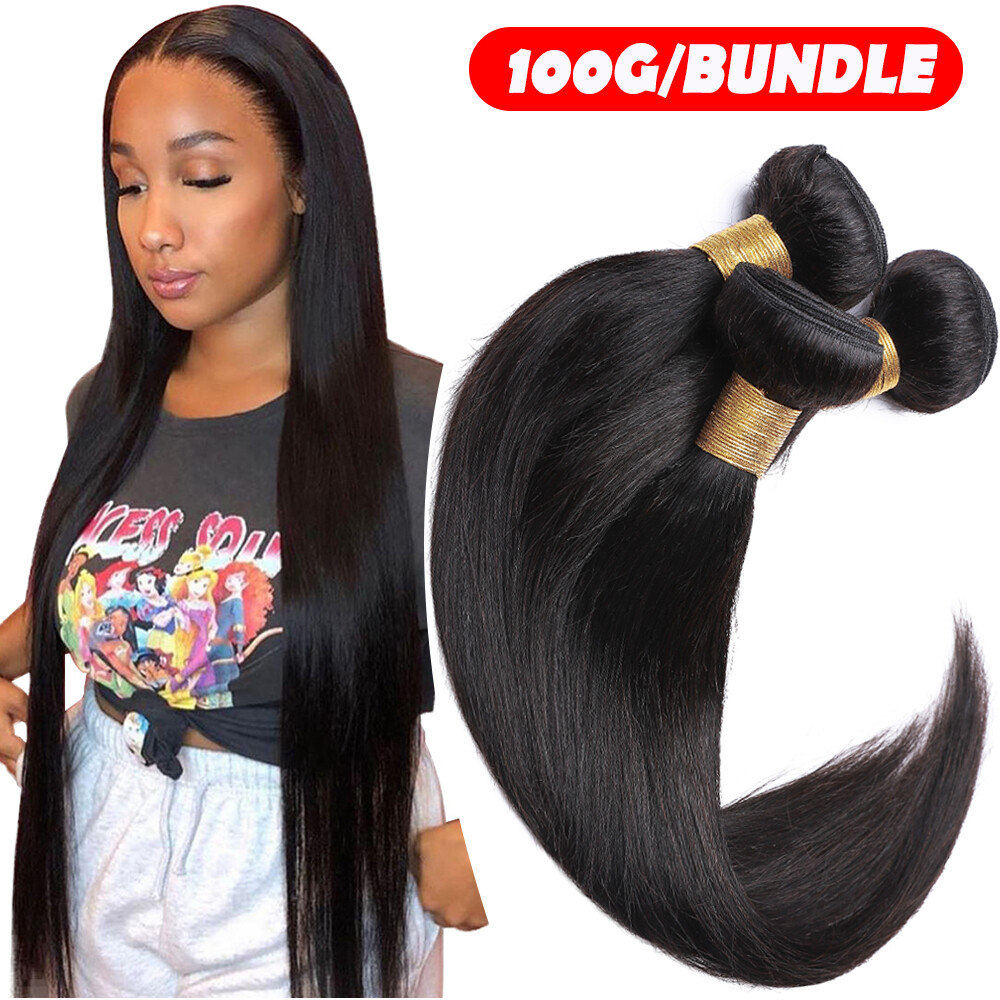 Soft Brazilian Virgin Human Hair Extensions Deals 1-3-4bundles Weave Weft 28 30