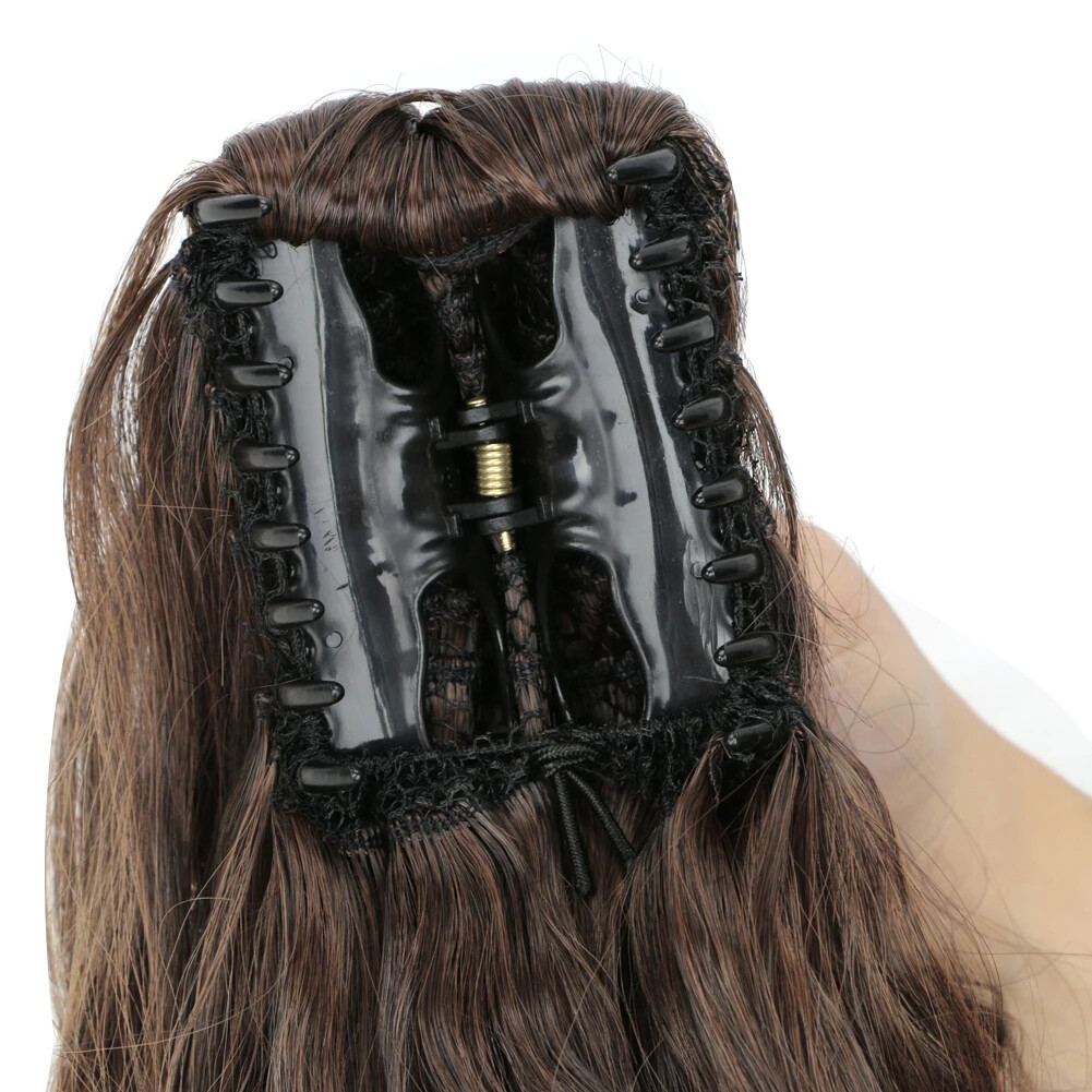 18″ Large Claw Ponytails Clip in Hairpieces Claw on Pony Tails Hair Extensions