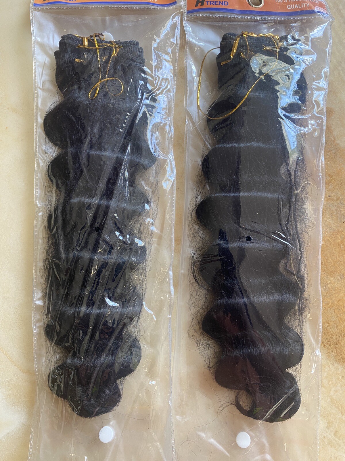 HAIRTREND QUALITY SYNTETHIC RIPPLE DEEP WAVE HAIR “16”INCH LOT 2 COLOR 1B