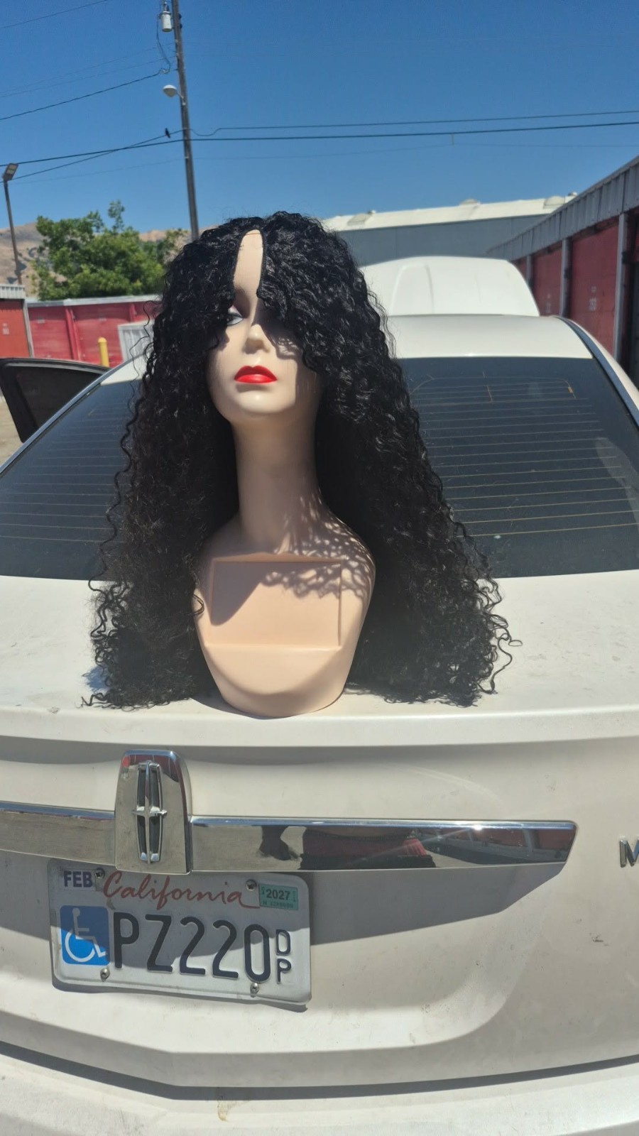 Long HD Transparent Lace Front Wig Blaxk Human Hair Wavy Curls