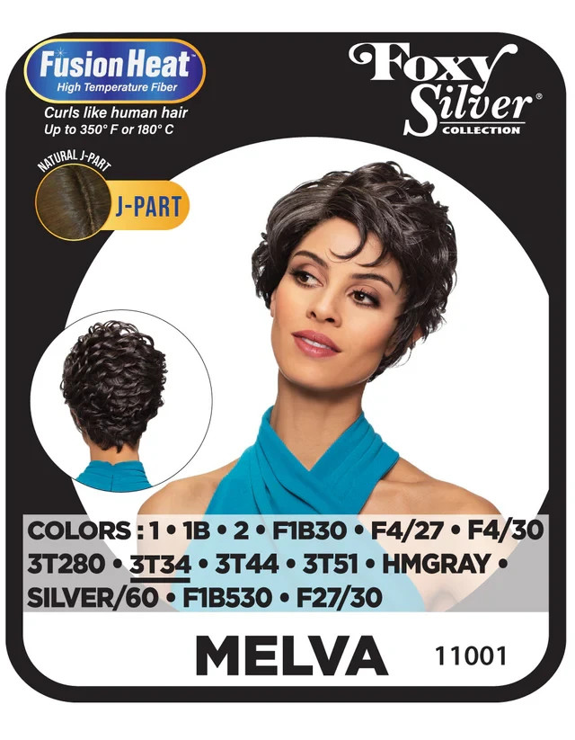 Foxy Silver MELVA J-PART Wig, Stylish and Natural-Looking Synthetic Wig