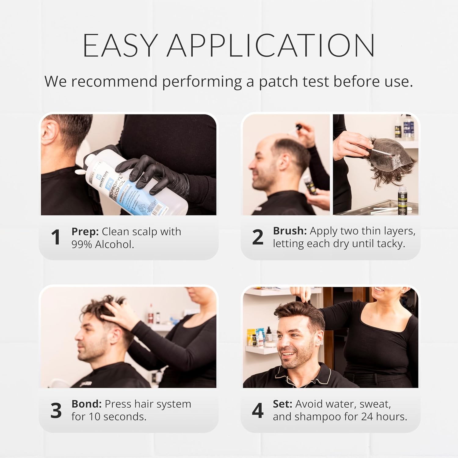 Strong Liquid Wig Adhesive 3.4 oz – Waterproof & Fast-Drying for Extensions