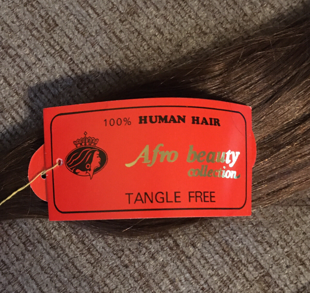 New Afro Beauty Collection 100% Human Hair Straight 18” Color 6 Brunette Brown