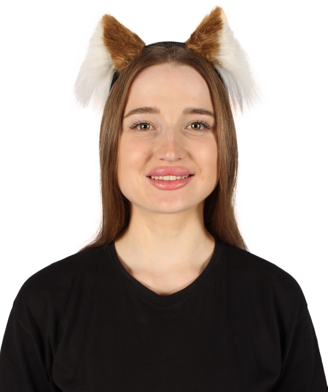 Adult Unisex Light Brown White Cat-ears, Perfect Cosplay Accessory,HA-033