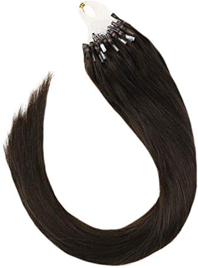 Micro Link Human Hair Extensions Micro Loop Remy Indian Straight Hair 16″-26″ US
