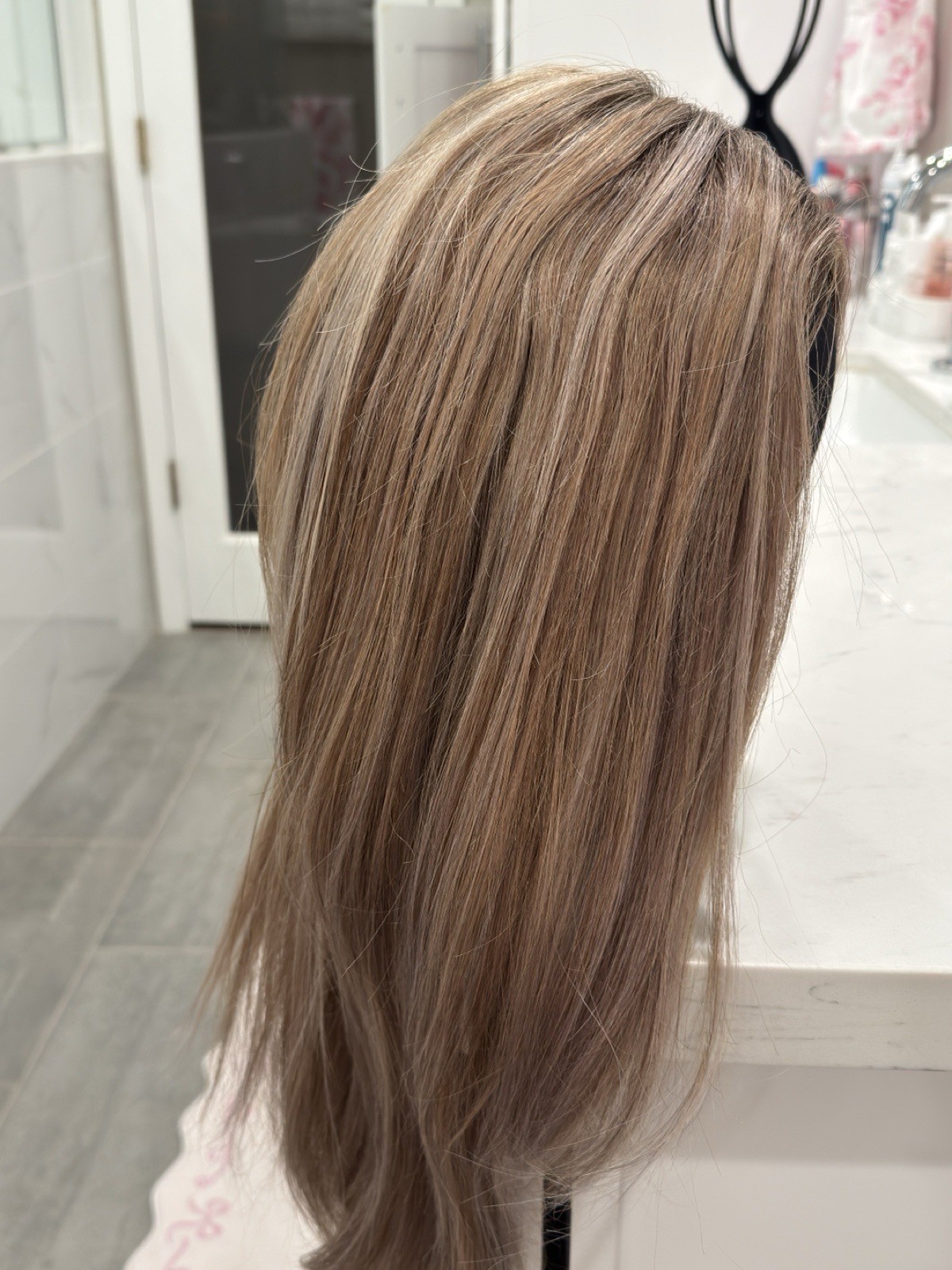 Jon Renau Blake Human Hair Lace Front Hand-Tied Wig 12FS12 Malibu Blonde Straigh
