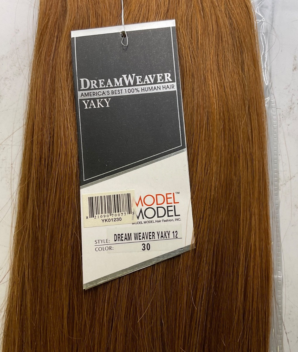 Model Model DreamWeaver 100% Human Hair Yaky 12″ Color: 30