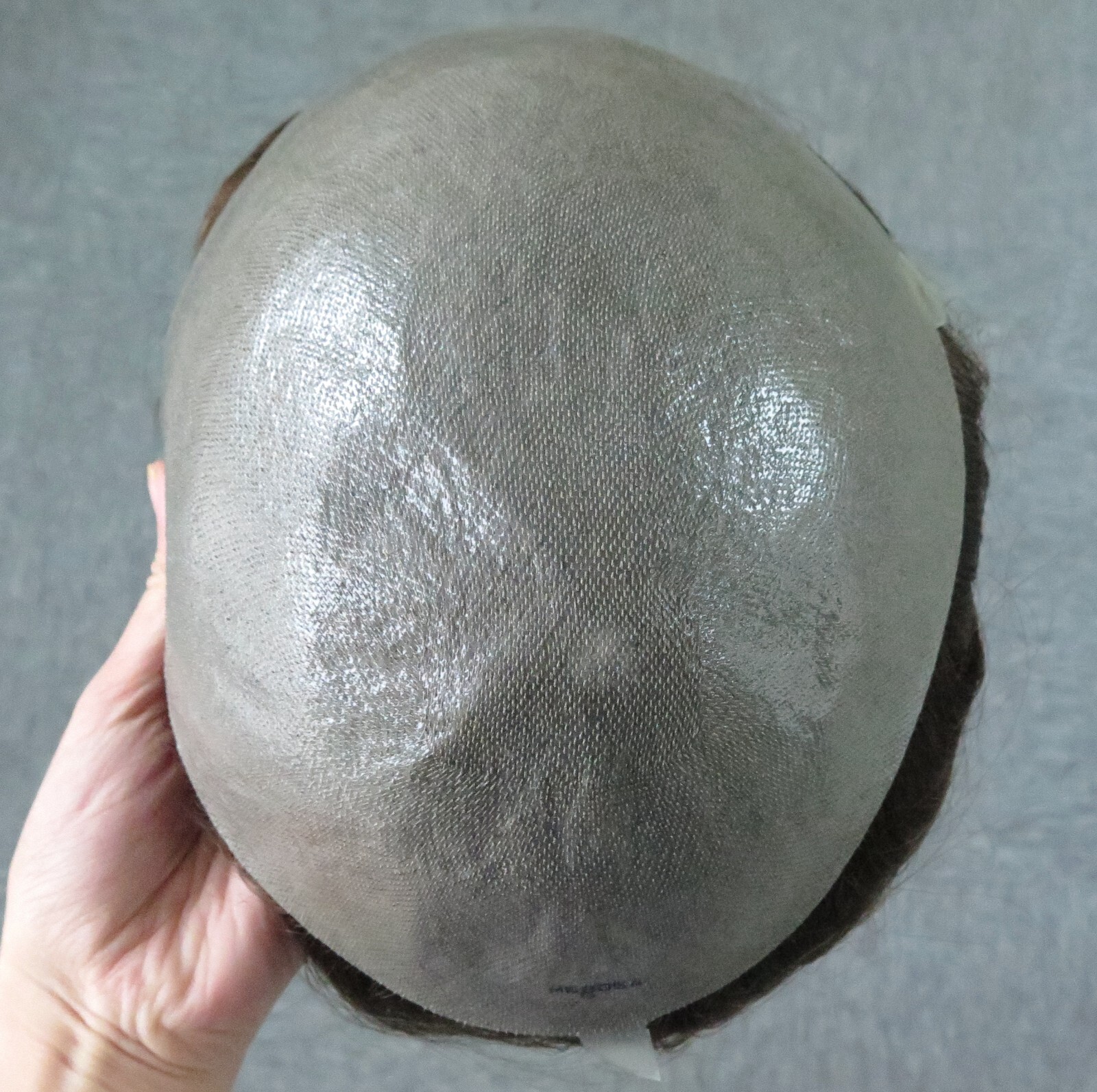 Toupee Mens Human Hair Thin Skin Hairpieces System Replecement Natural Brown