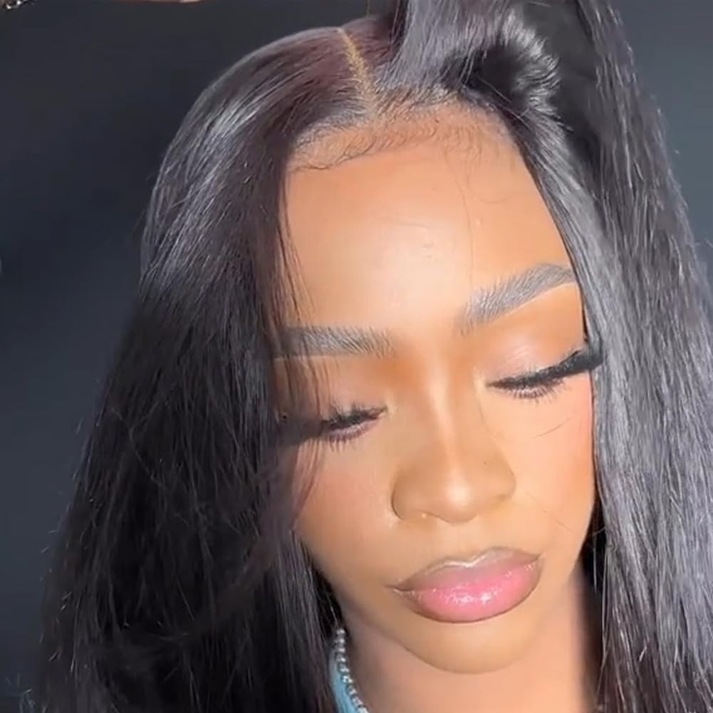 Glueless 5×5 HD Lace Closure Wig, Pre-Cut Ultra-Thin Invisible Lace, 180% Densit
