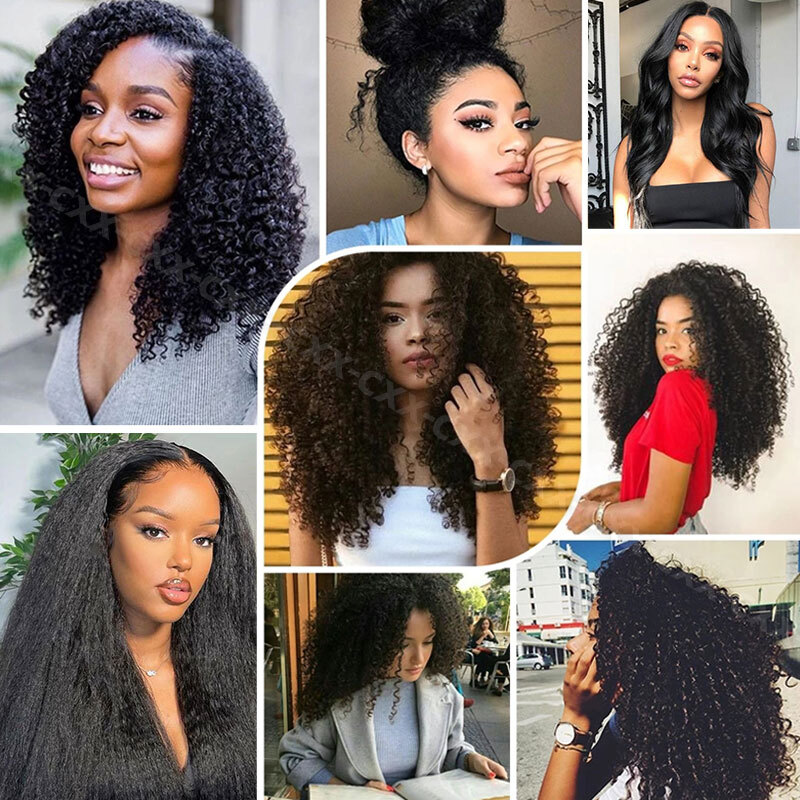 Kinky /Yaki PU Skin Wefts & Tape 100% Remy Human Hair Extensions 20pcs 50g Curly