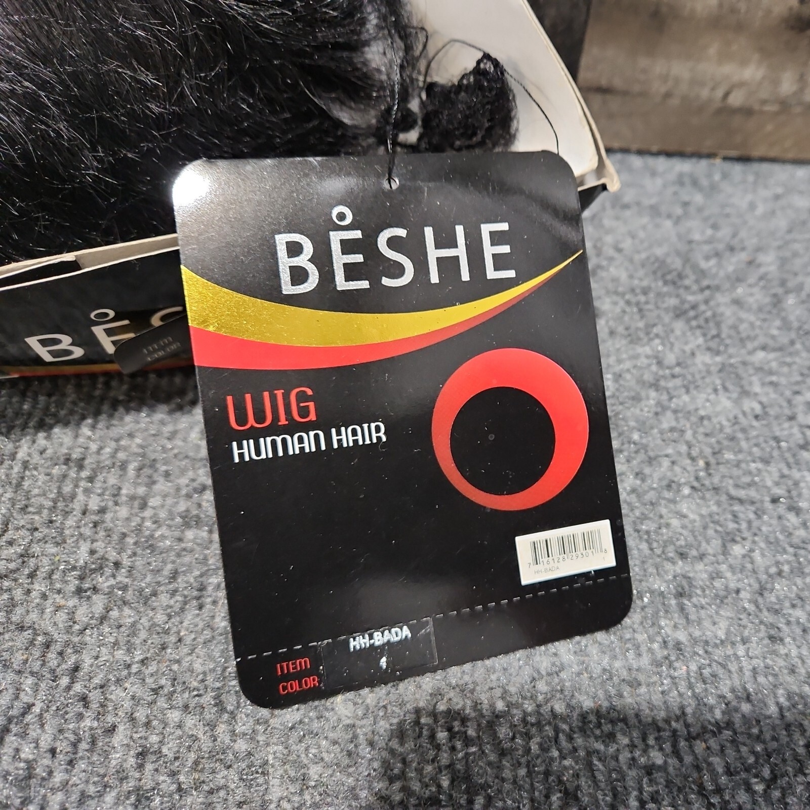 Beshe Human Hair Wig HH Bada Color 1 Black