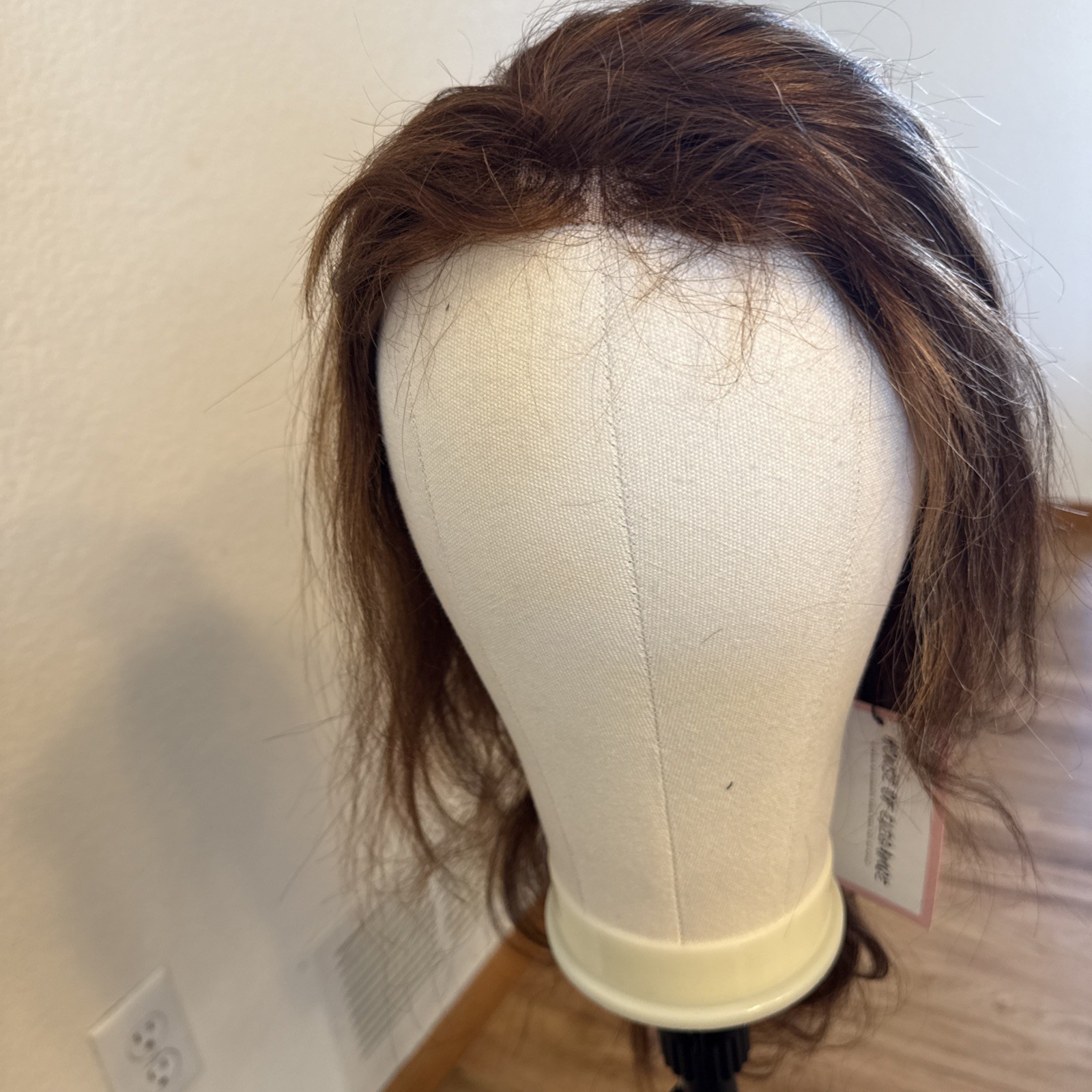 Human Hair Wig | 26 “ Brown | Golden Blonde Highlight’s Lace Cap Very Soft 159