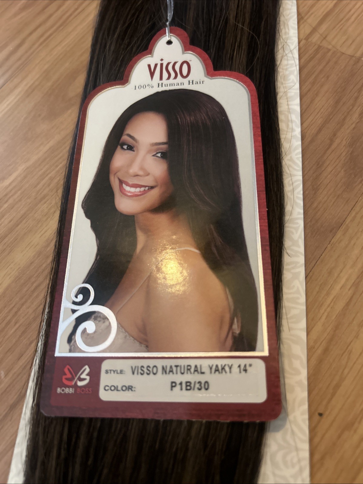 100% Human Hair Extension. 14”inch. Color #1B/30. 1 Pack For $40
