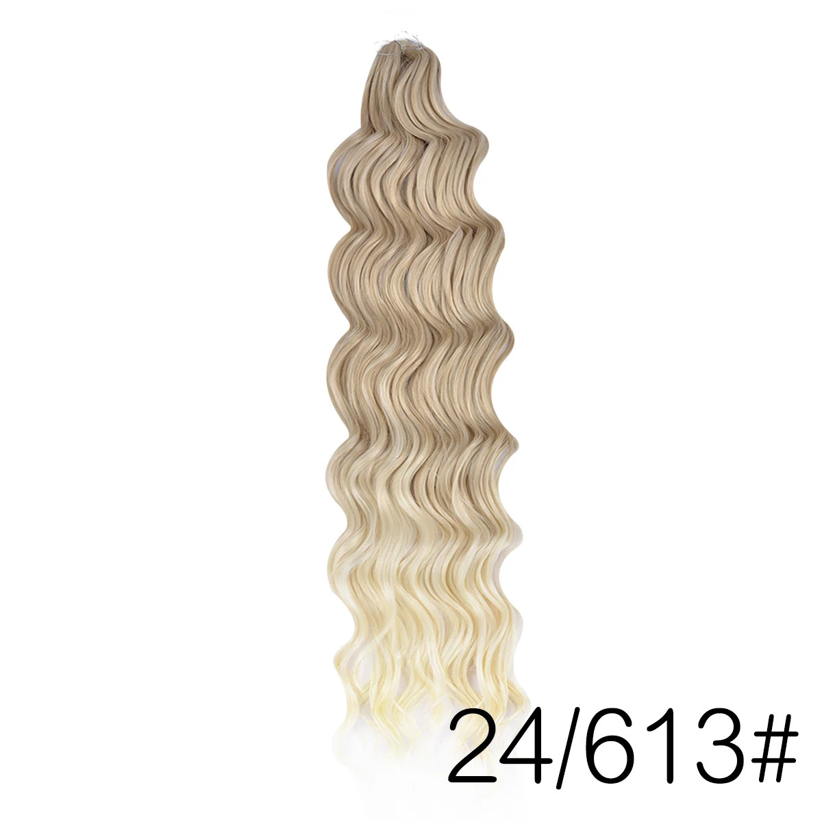 24 Inch Ombre Synthetic Anna Curl Water Wave Twist Crochet Hair Afro Loose Deep