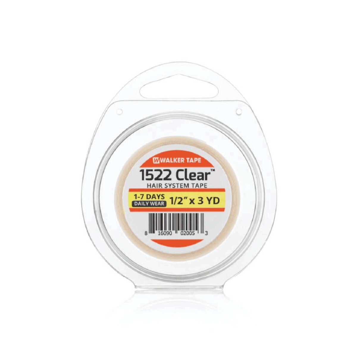 1522 Clear Adhesive Tape for hair systems wigs 1/2″ wide x 3 yard roll