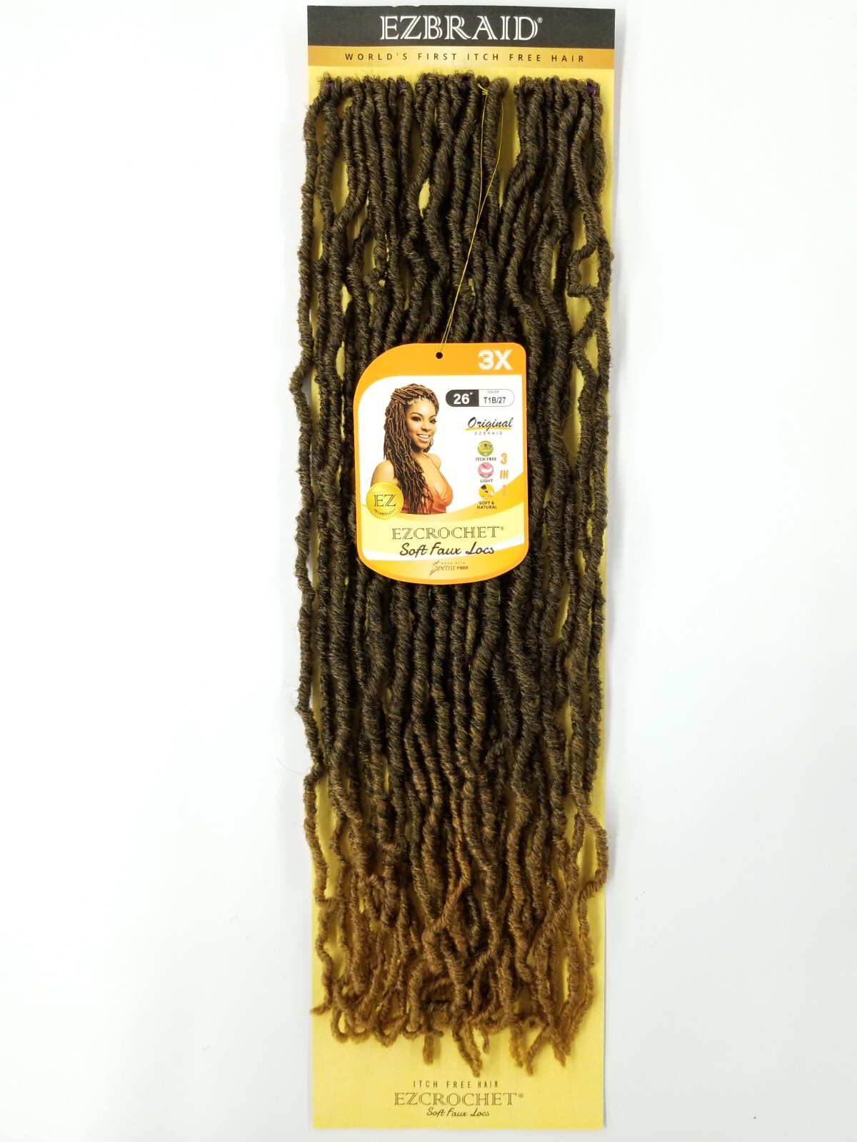 I&I Hair Innocence EZCROCHET 3X Faux Locs Crochet Braiding Hair Spectra 26″