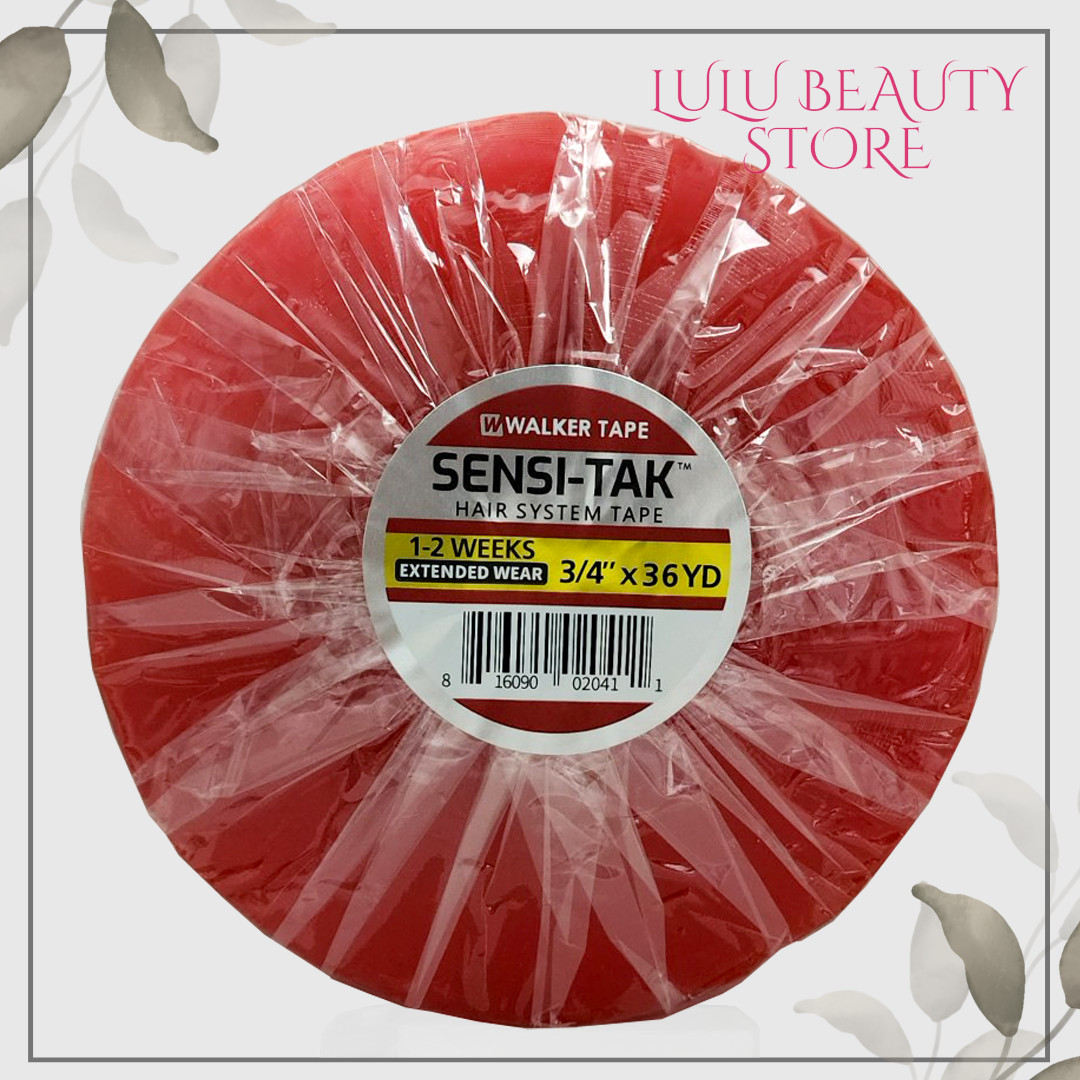 Sensi-Tak Tape (Red Liner) 3/4″ X 36 Yard Roll for Poly Units Wigs Toupee Walker