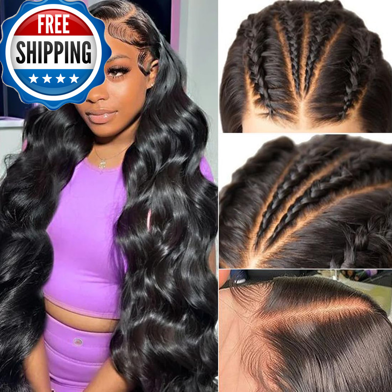 Kkioor Body Wave Lace Front Wigs Human Hair Pre Bleached Knots 13X4 Hd Lace