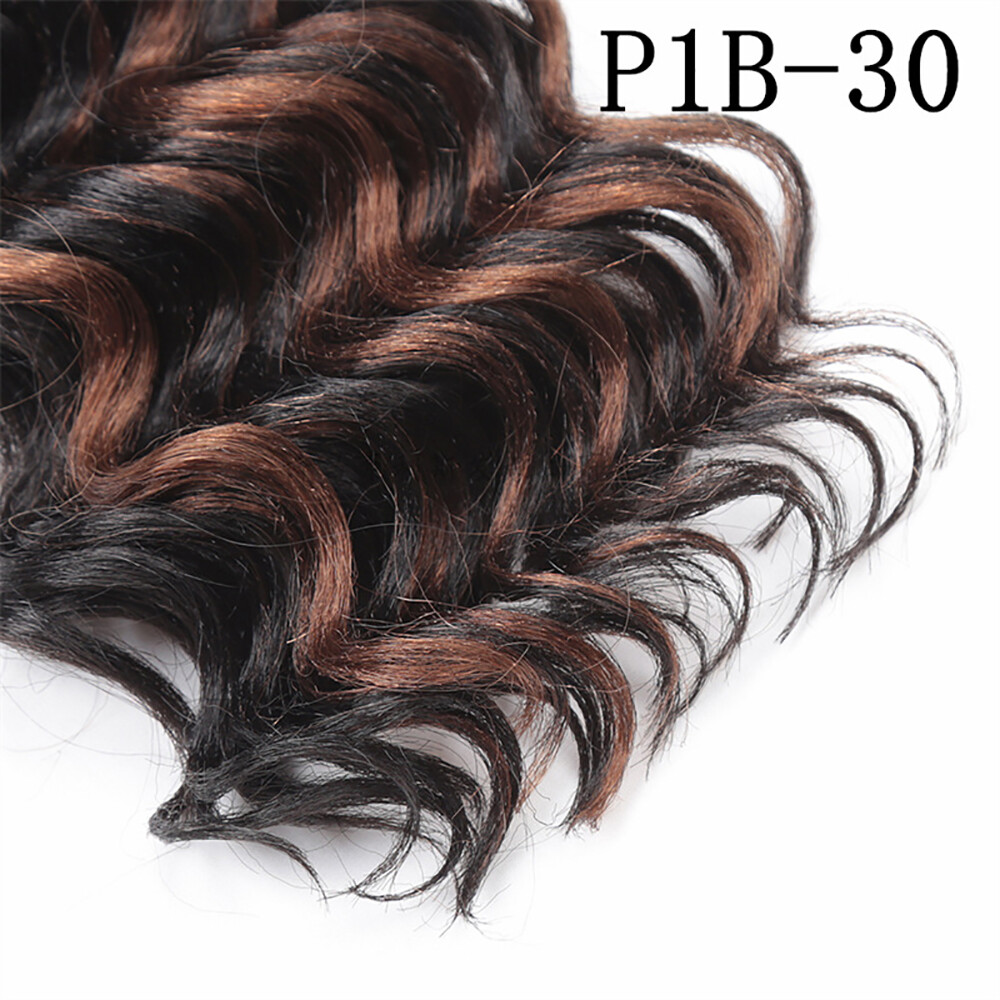 10″ Ocean Wave Crochet Braids Synthetic Deep Curly Twist Corchet Hair Extensions