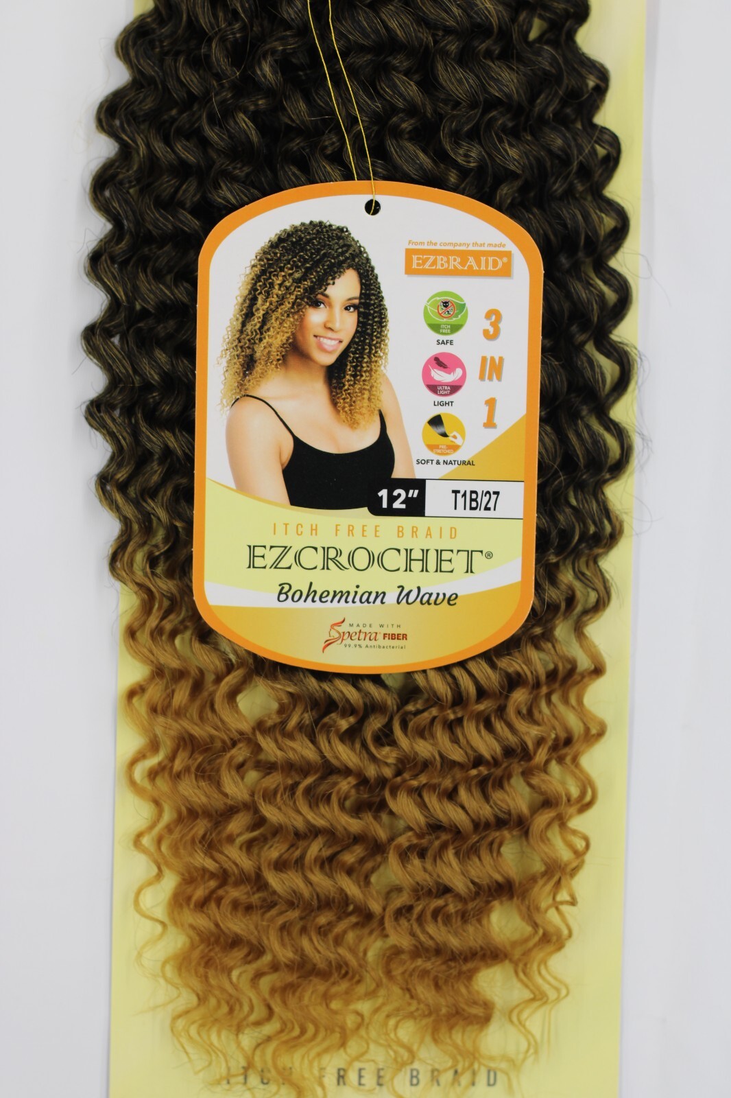 I&I Hair Innocence EZCROCHET Bohemian Wave Braiding Hair Spectra 12″