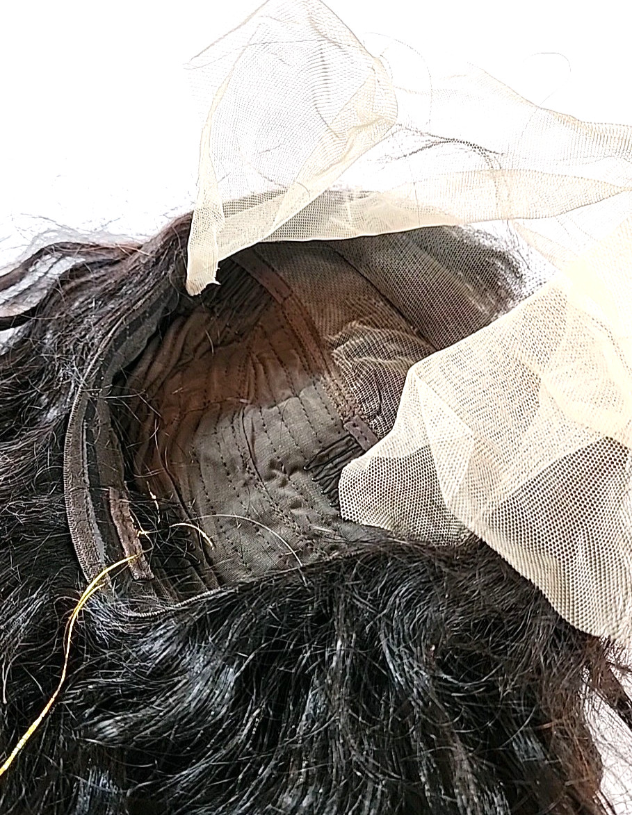 100% Human Hair 24″ Body Wave 150% Density 13×6 Lace Front Wig #1B Natural Black