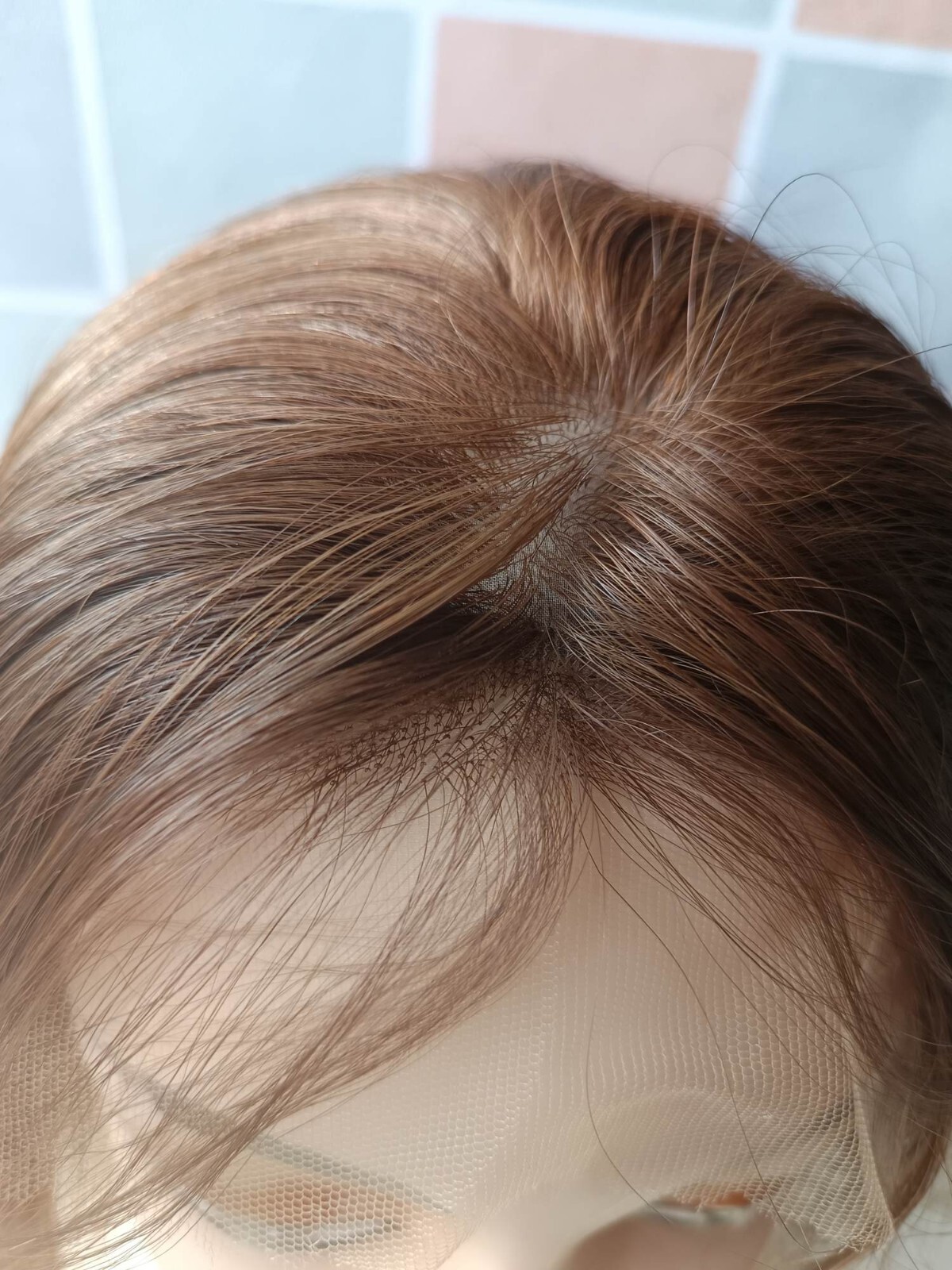 12in Quality Silk Top Wig with Lace Front Short Wig Skin Top Wig