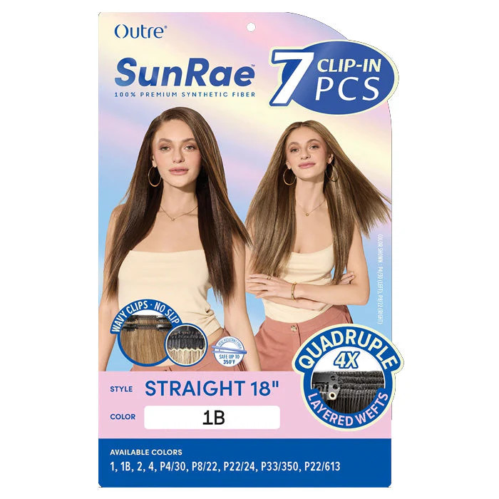 Outre SunRae 7 Clip-In Weave – STRAIGHT 18″