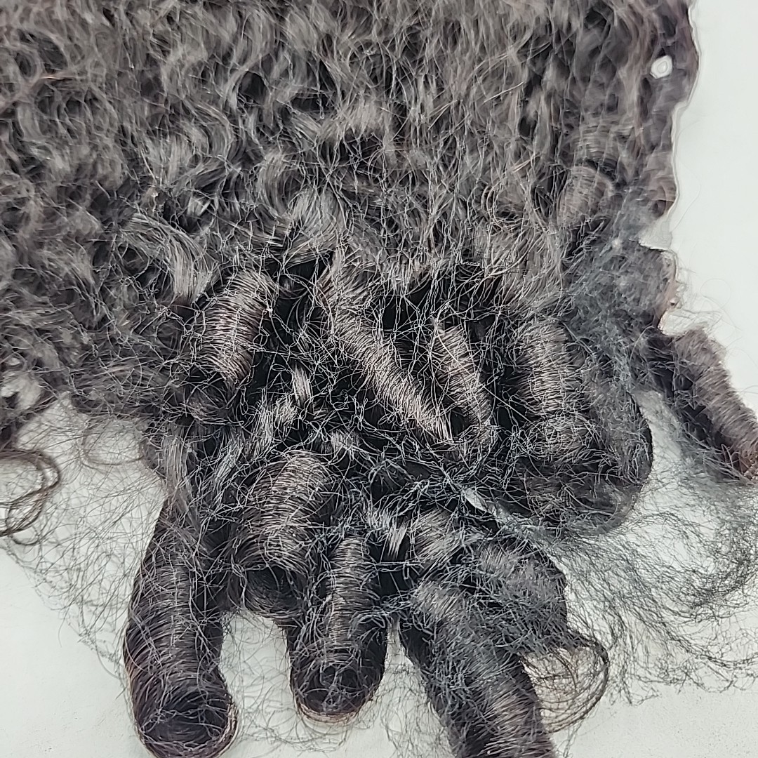 OQ Hair Burmese Curly Blend Real Scalp Wear Go Half Wig – 18″ 100% Human Hair