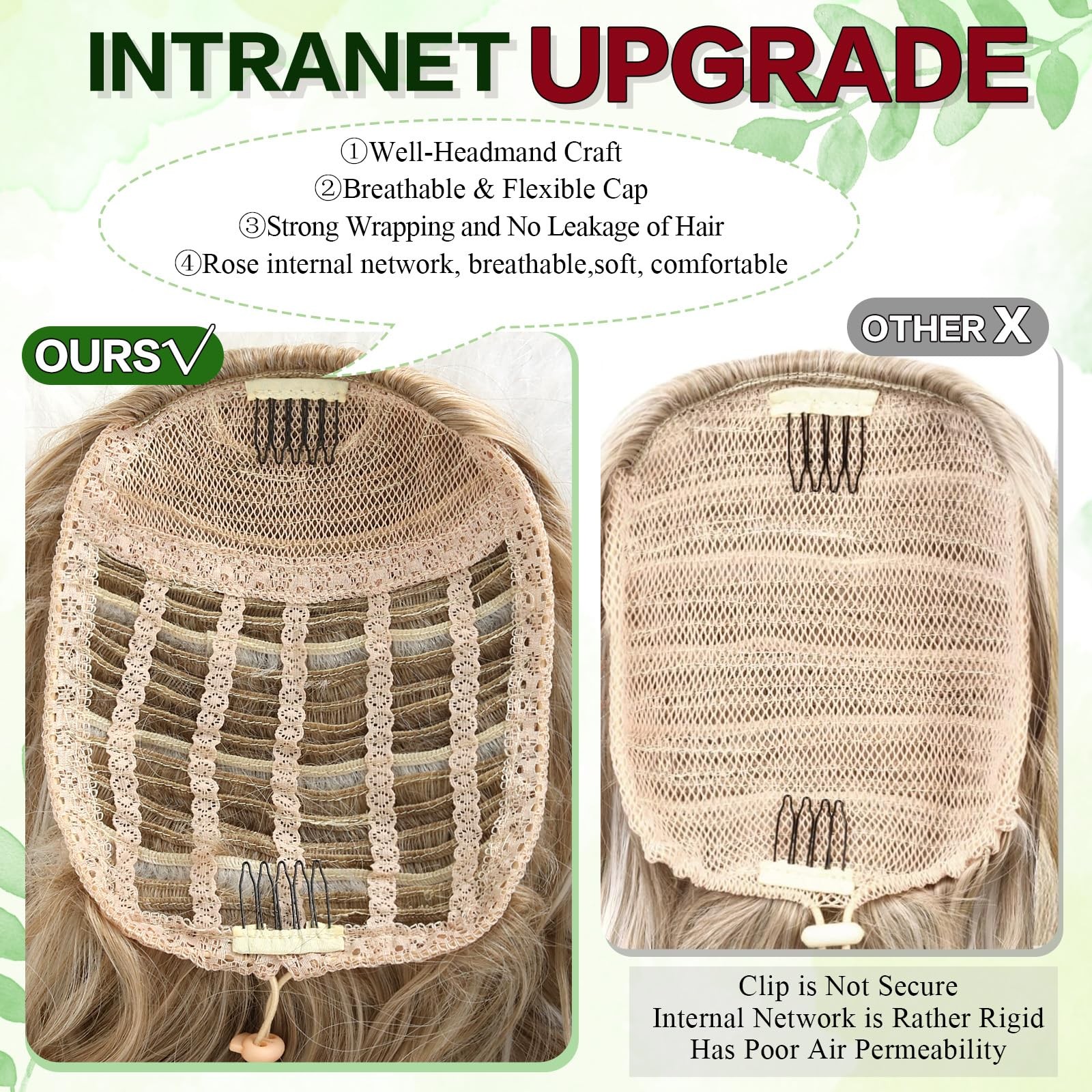 Mayouda 18in Long Curly Wavy Drawstring Ponytail Extension Light Blonde