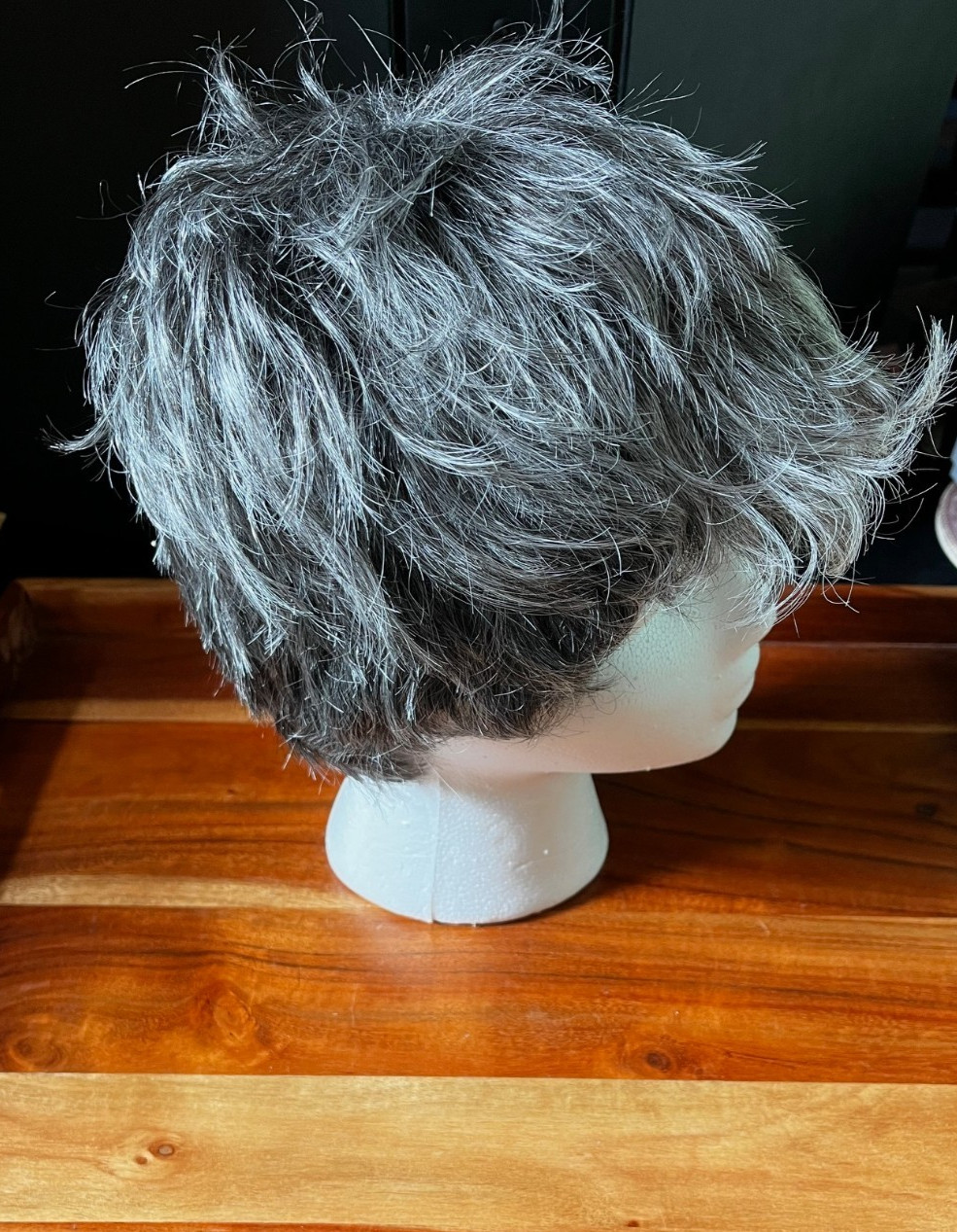 GABOR Gray / Salt & Pepper Short Layered Wig Personal Fit Cap Flexlite RN 48539