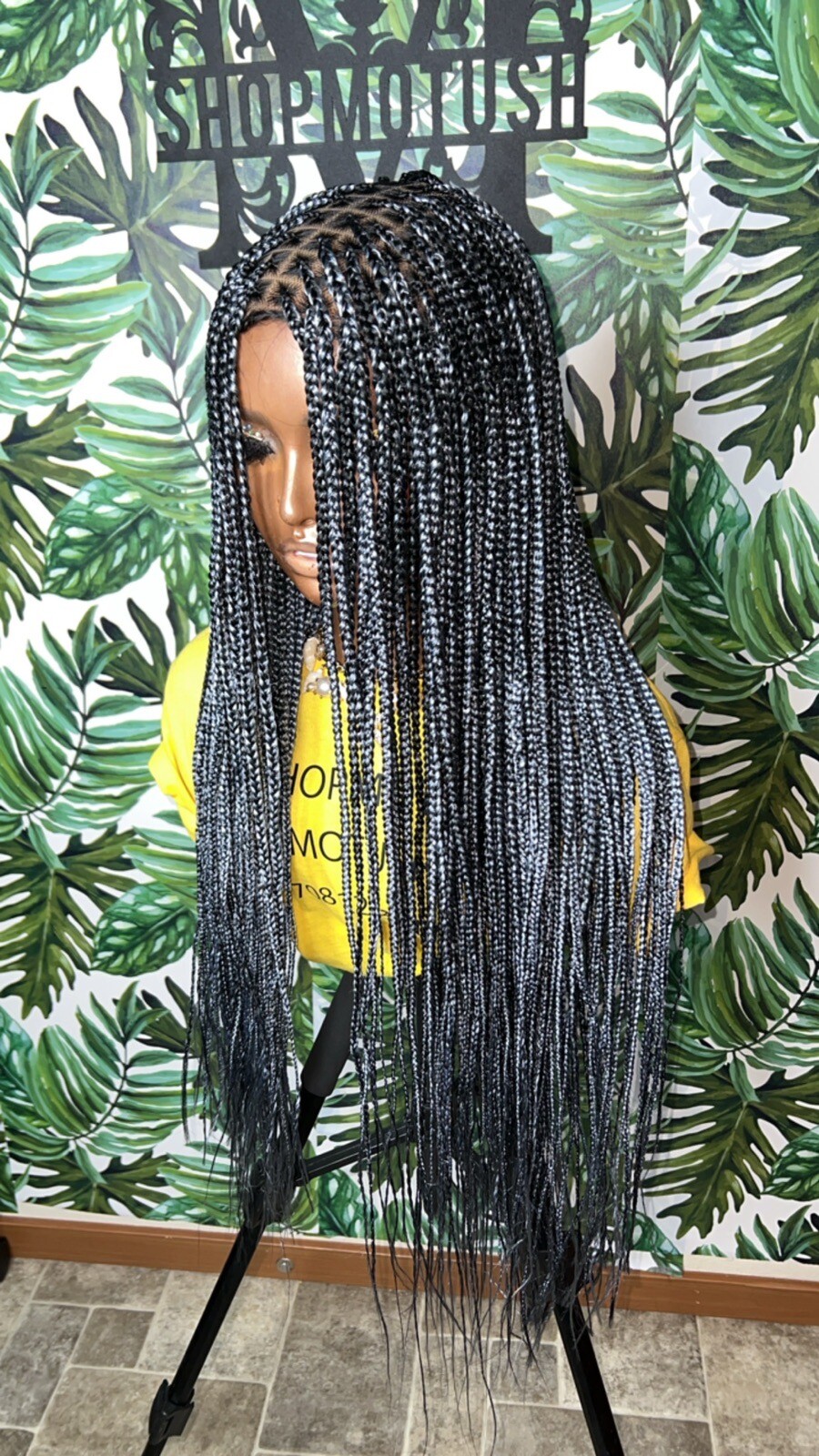 Small Size Knotless Box Braided Wig,Box Braid Wig, Knotless Braids,Lace Braids