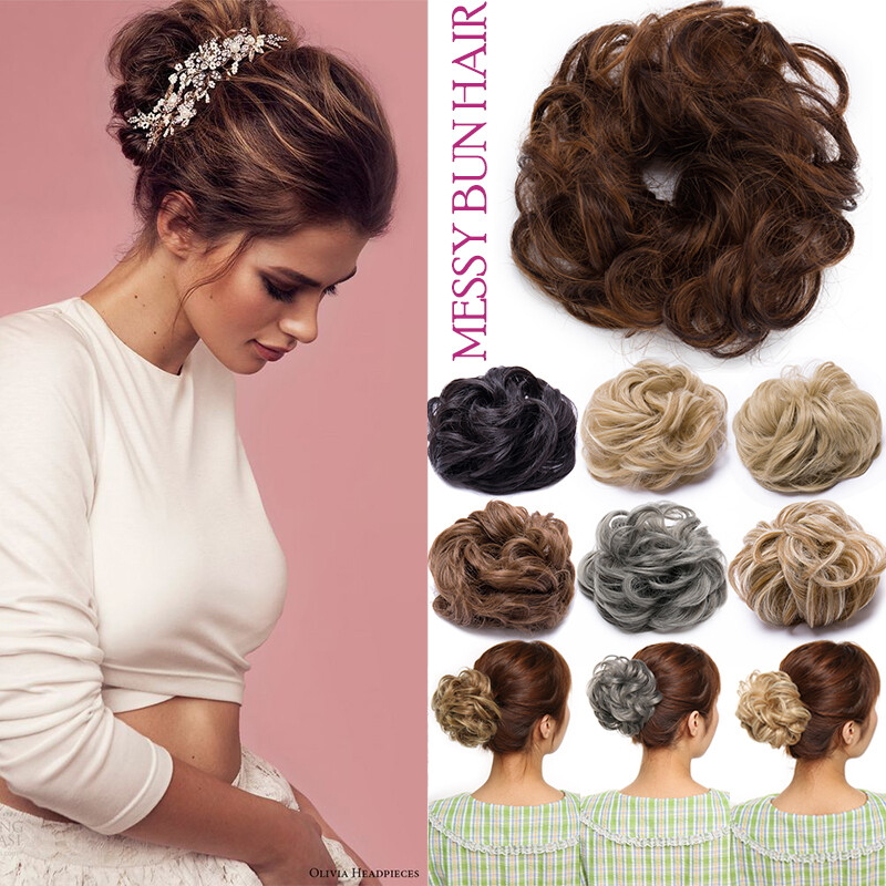 Extra Long Wavy Scrunchie Hair Piece Pony Wrap Wig Add On – CHOOSE YOUR COLOR!