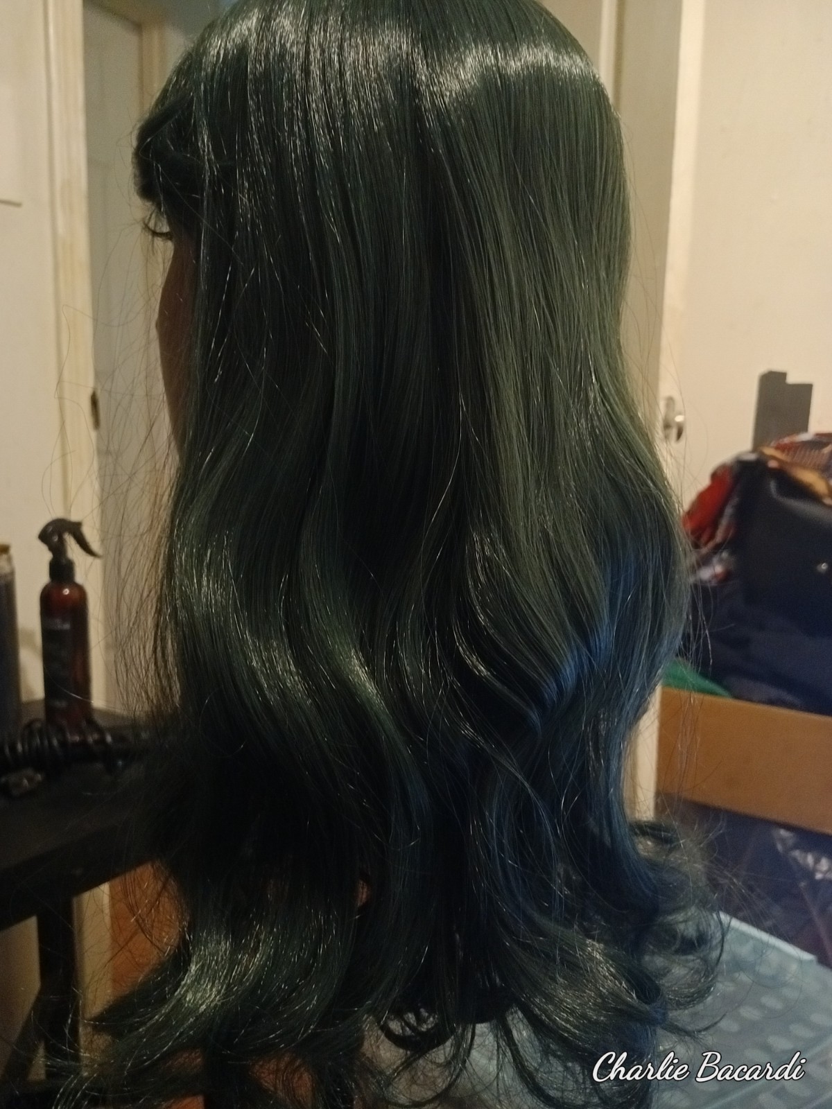 Olive Green Wig