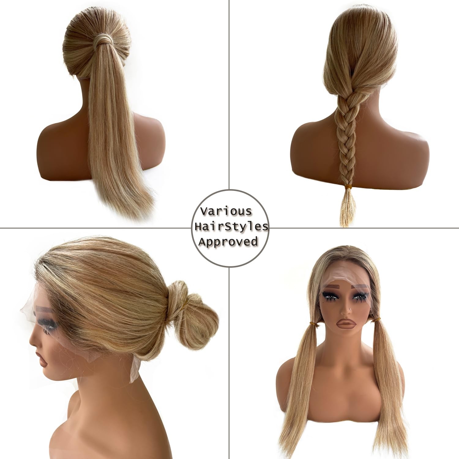 Ubetta Blonde Highlights Wig Human Hair 13X4 Lace Front Wigs Human Hair Pre