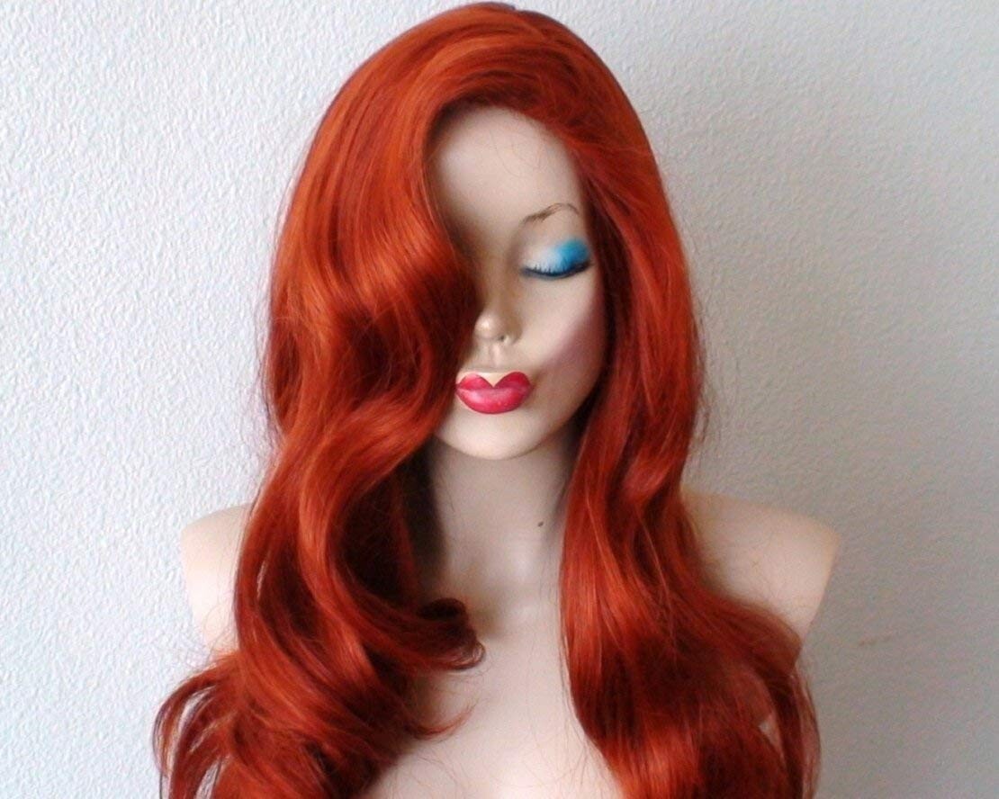 Jessica Rabbit Wig Red New One Size Fits All Unisex