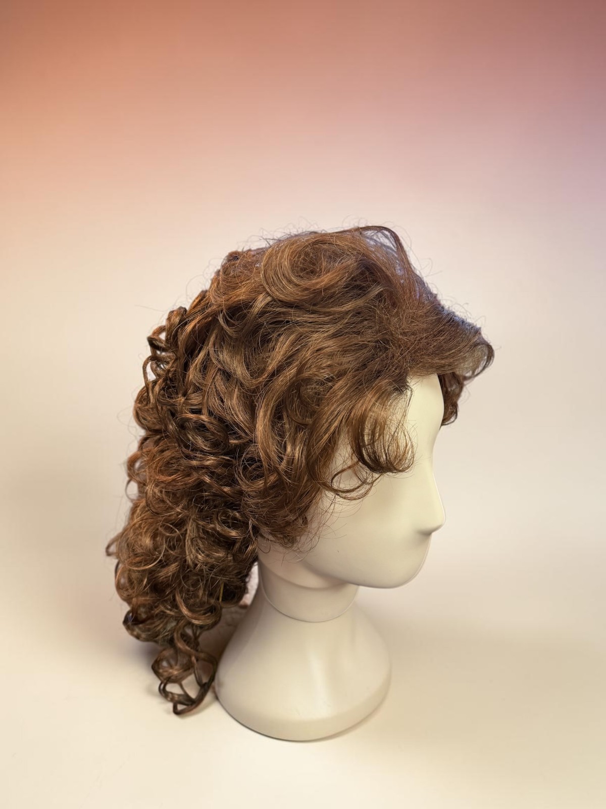 Jon Renau Illusions TERRA 807 Wig Curly Medium Brown Auburn 8/32 CURLY LONG