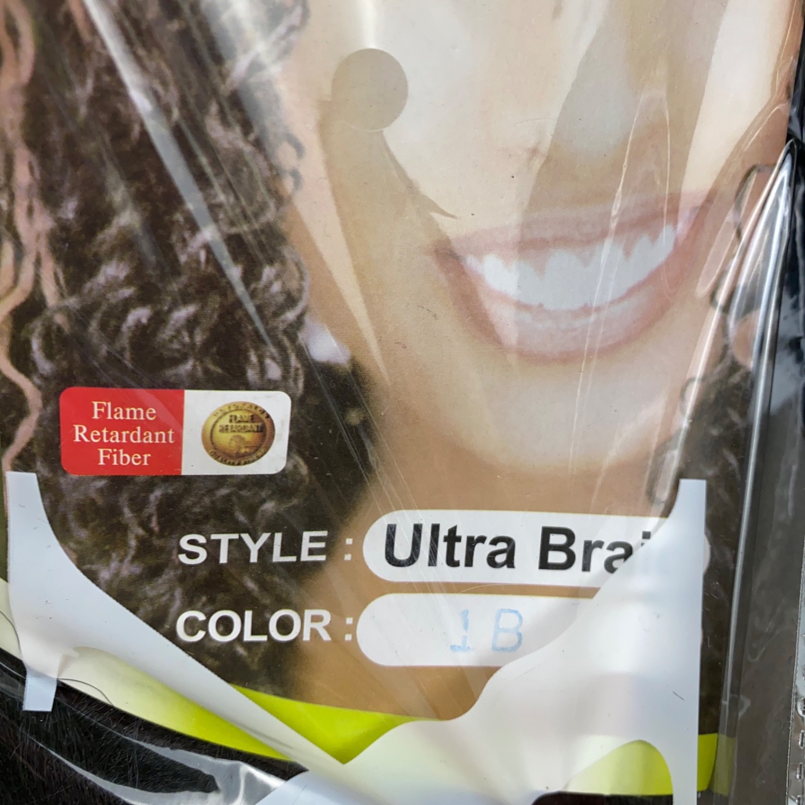 X-pression Premium 82″ Long Ultra Braid Hair 10 packs Color 1B Brushable NIP