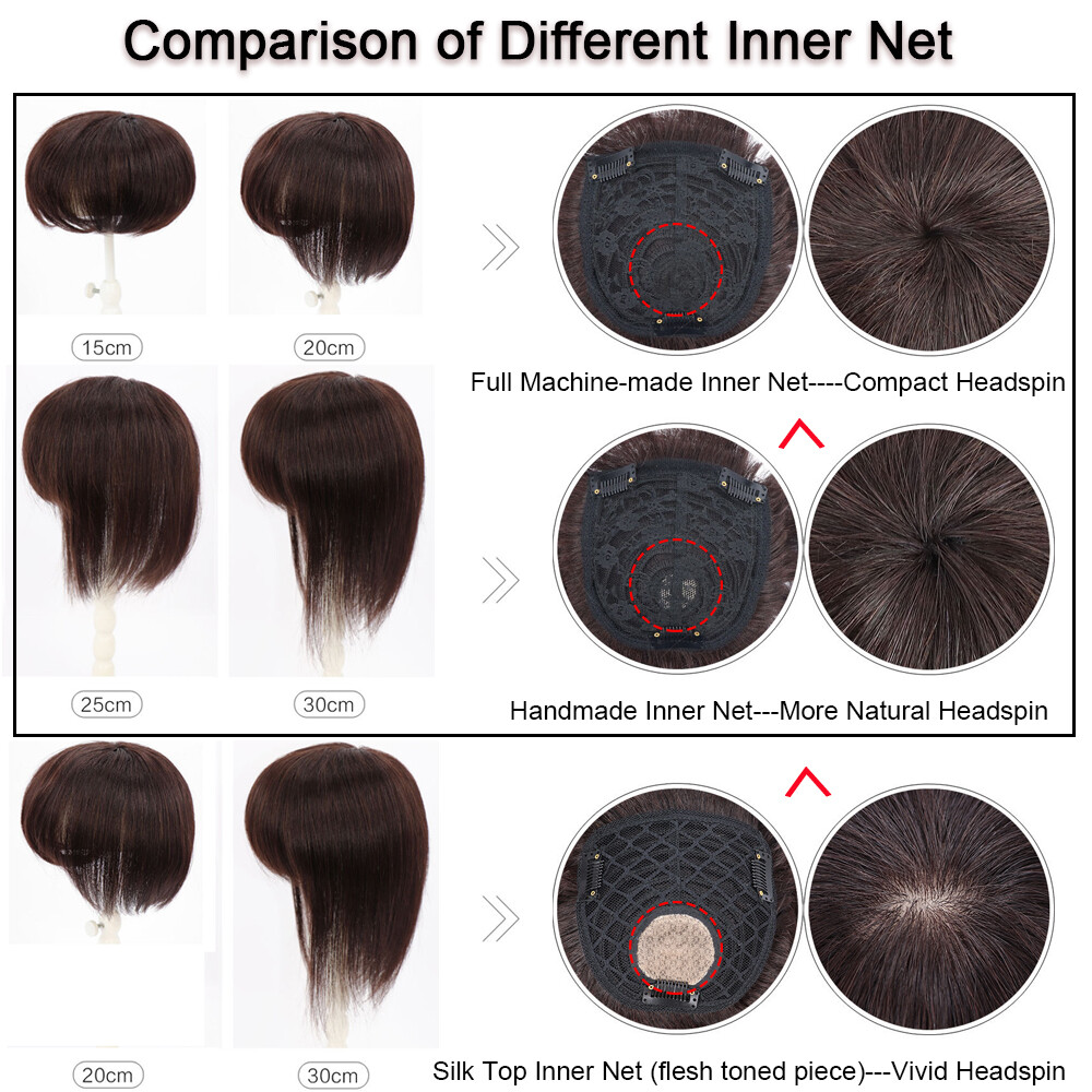 100% Human Hair Topper Large Cover Toupee Clip in Hairpiece Top Pieces for Women