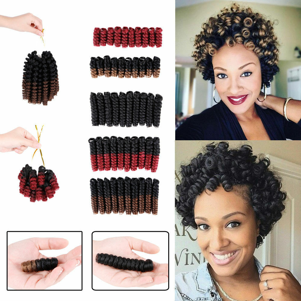 Kinky Bounce Crochet Jumpy Wand Curly Wand Braids Hair Jamaican Bounce Twist 2″