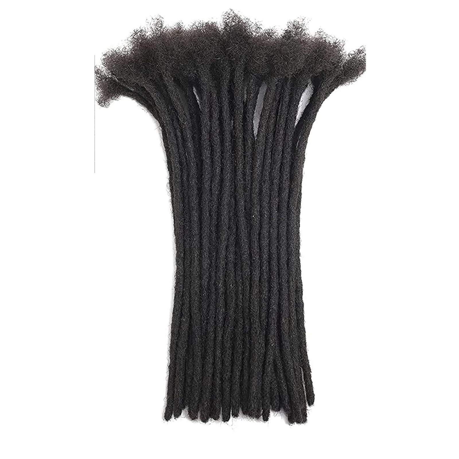 4-24″ 0.6cm 100% Human Hair Dreadlocks Extensions Permanent Locs Real Hair Dread
