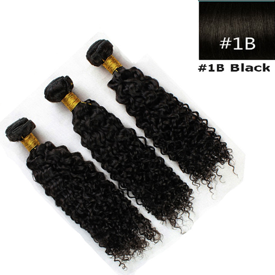 Unprocessed Remy Virgin Human Hair Bundles 100g/bundle Jerry Curl Natural Color