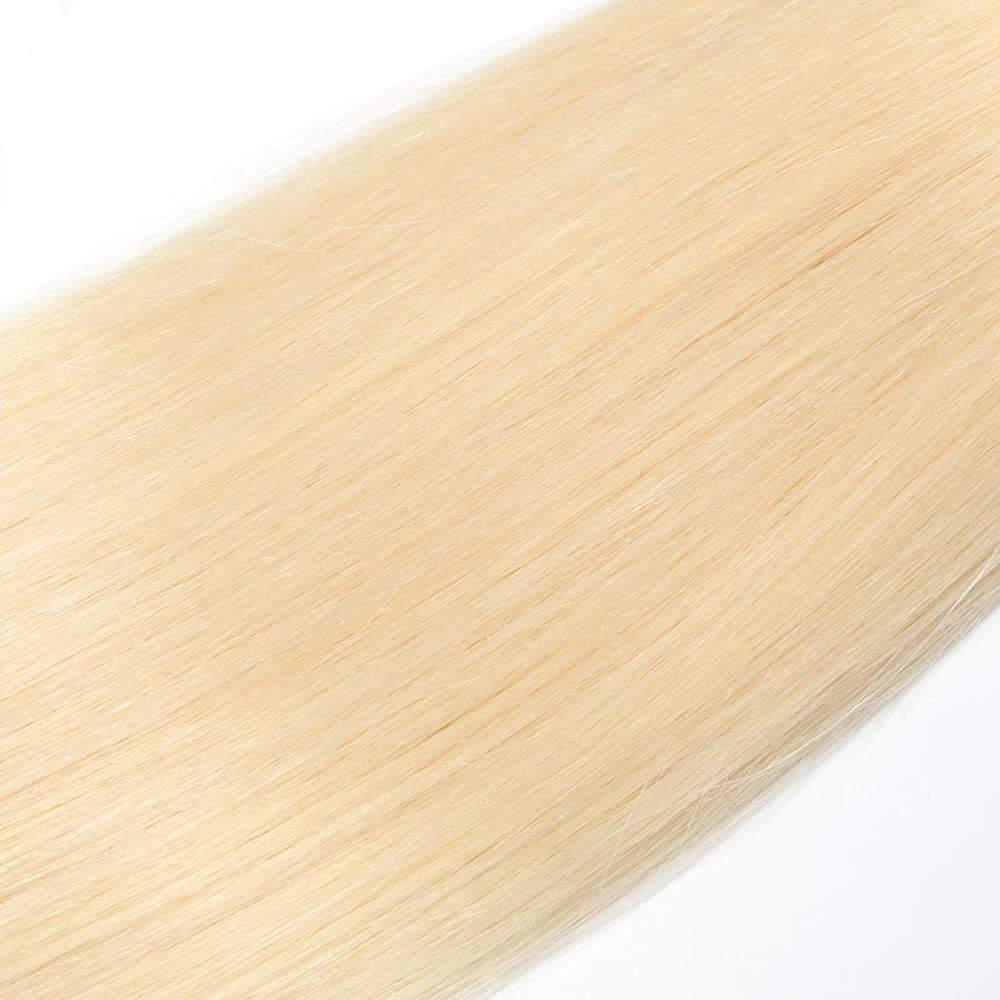 Blonde Straight Hair Extensions 24″ 26″ 28″ 8A Remy Human Hair Bundles 330g