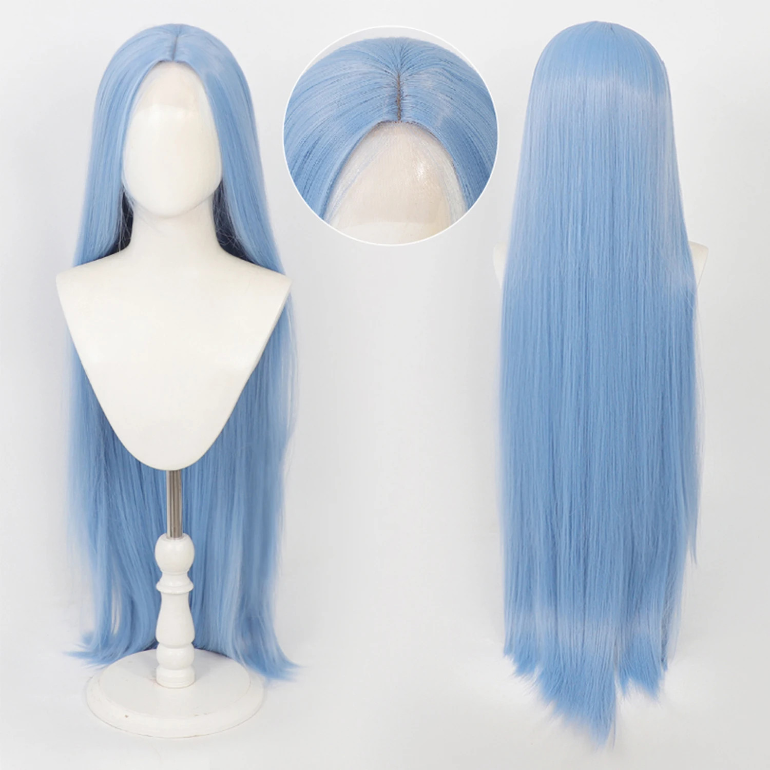 40Inch Long Straight Universal Hand Hooked Lace Front Wig Synthetic Hair Wig for