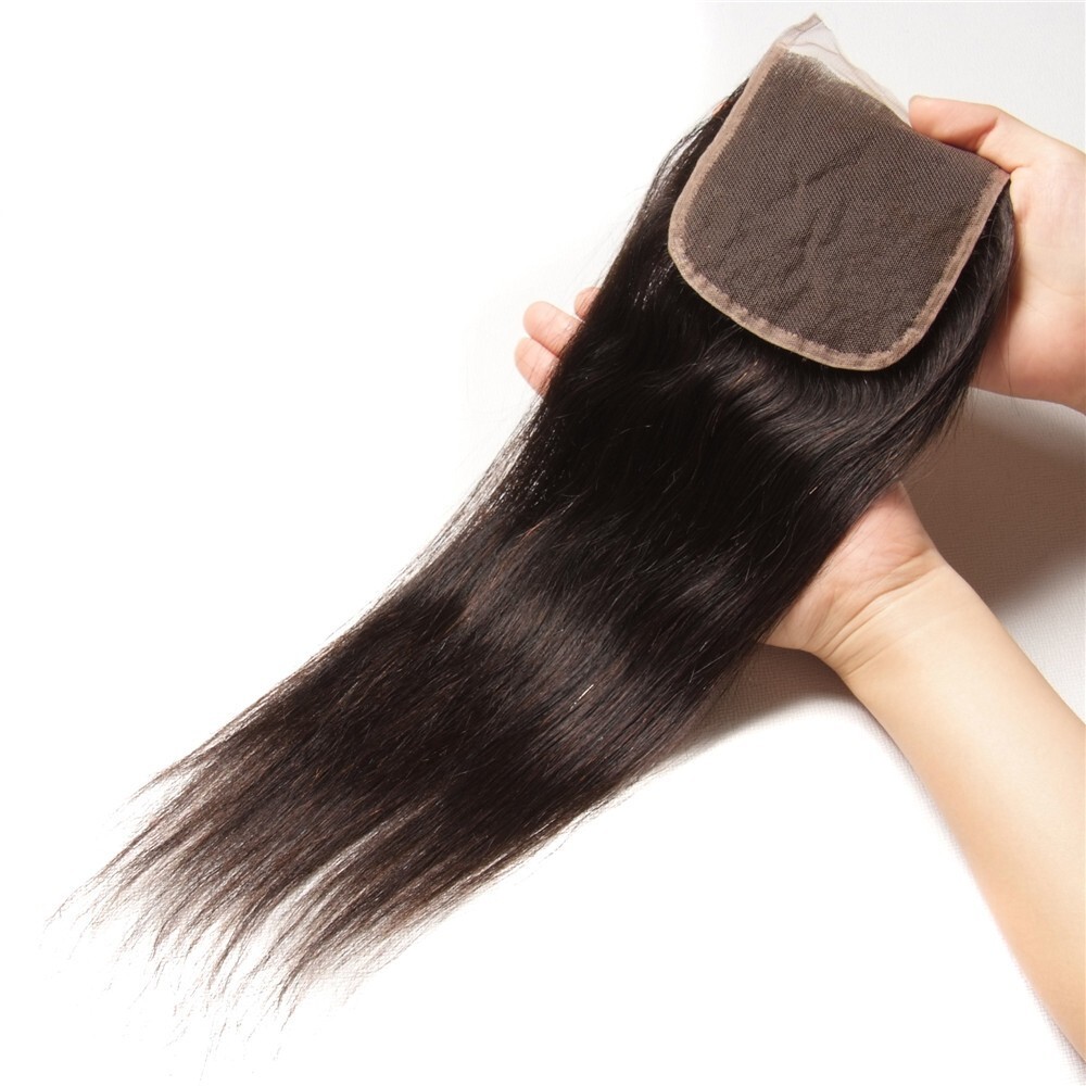 Brazilian Human Hair Straight/Body Wave/Curly/Deep/Loose Wave 4×4 Lace Closure