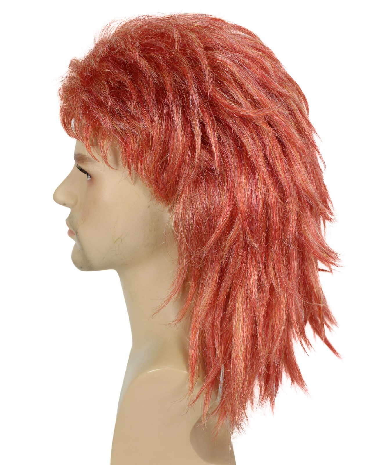 HPO Adult Men’s Pink Spiky Demon Hunter Anime Wig Breathable Capless Cap HM-1642