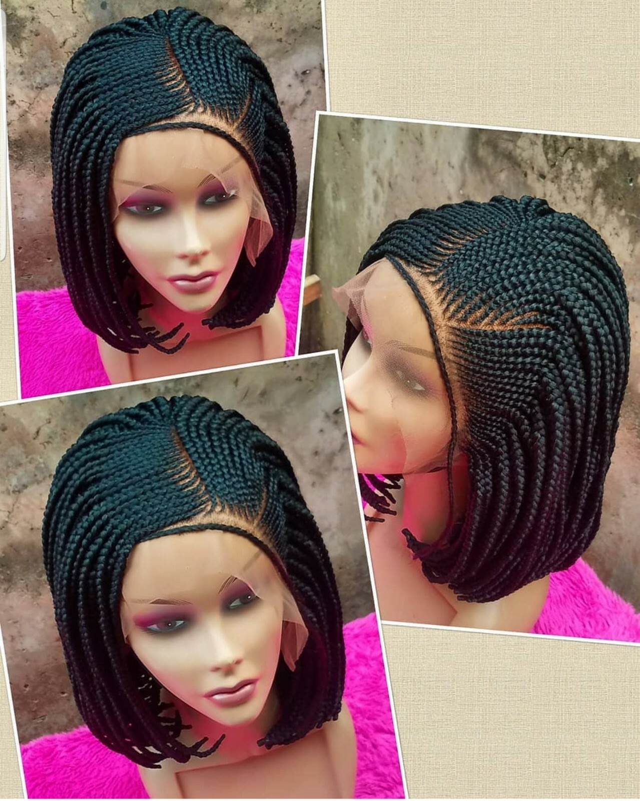 Handmade Custom Short Braids Cornrows,PRE-ORDER ONLY.2-3WEEKS. Location USA