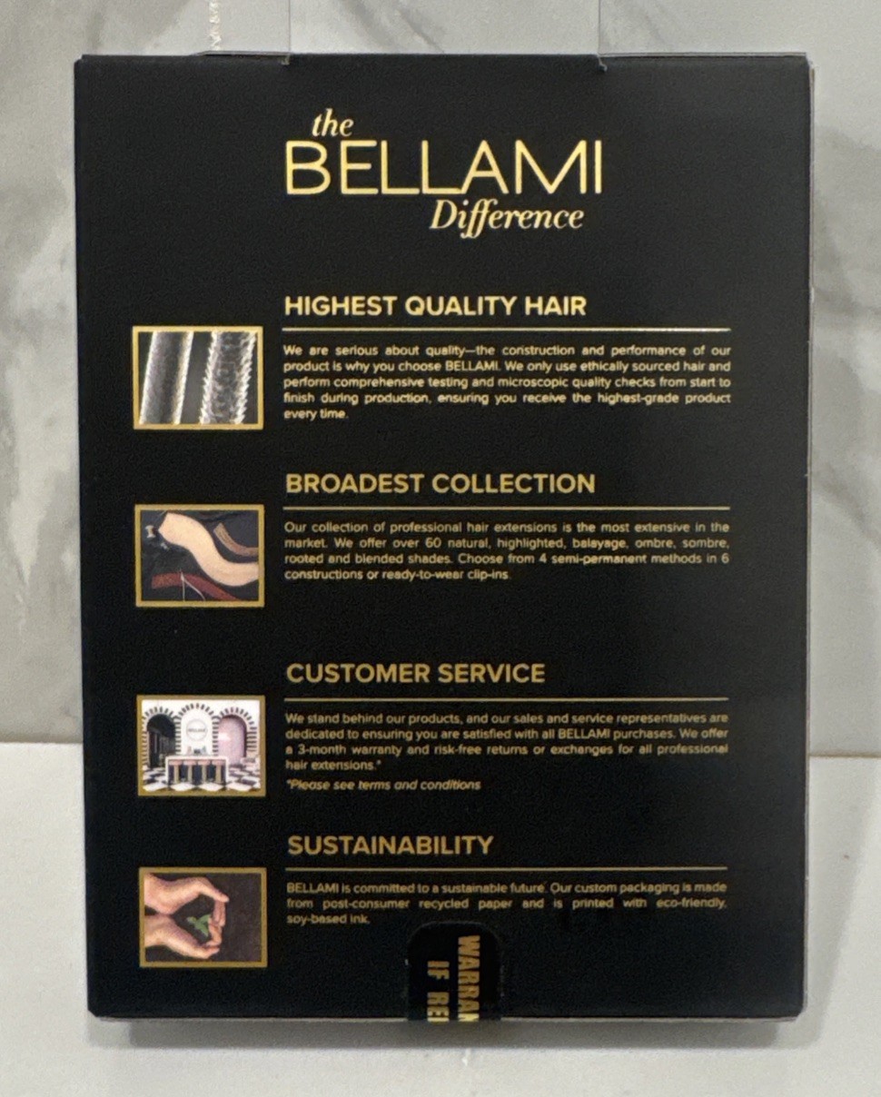 BELLAMI professional Flex WEFT White Blonde #80 natural 20 Inches -145 Grams